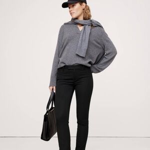 Banana Republic - the classic Sloan Skinny ankle length pant - heathered grey